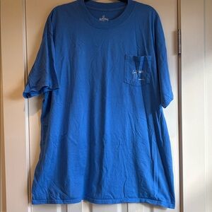 Guy Harvey | Blue Frocketed Front Pocket T-Shirt Size 2XL Printed Swordfish Fish